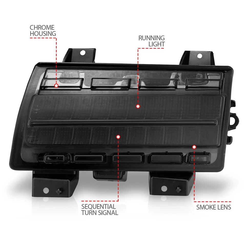 Anzo 511087 Side Markers Corner Lamp Parking Light Cornerlight Set of 2 Pair - Image 4 of 4