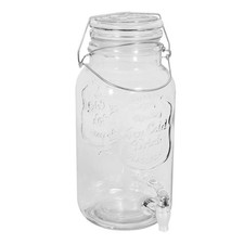 3.6 Litre Glass Drinks Dispenser Summer Garden Party Picnic Cocktail Juice