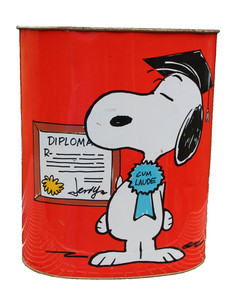 Snoopy Trash Can | eBay