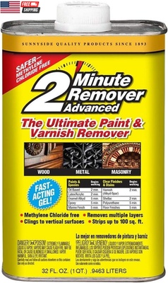 #ad Sunnyside 63432 2 Minute Remover Advanced Paint amp; Varnish Remover Gel Quart $17.80