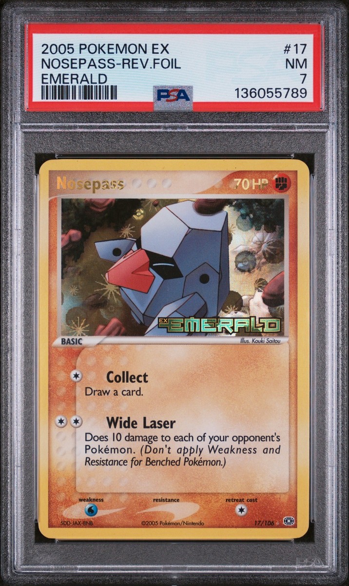Nosepass 17/106 EX Emerald Reverse Holo for sale online | eBay