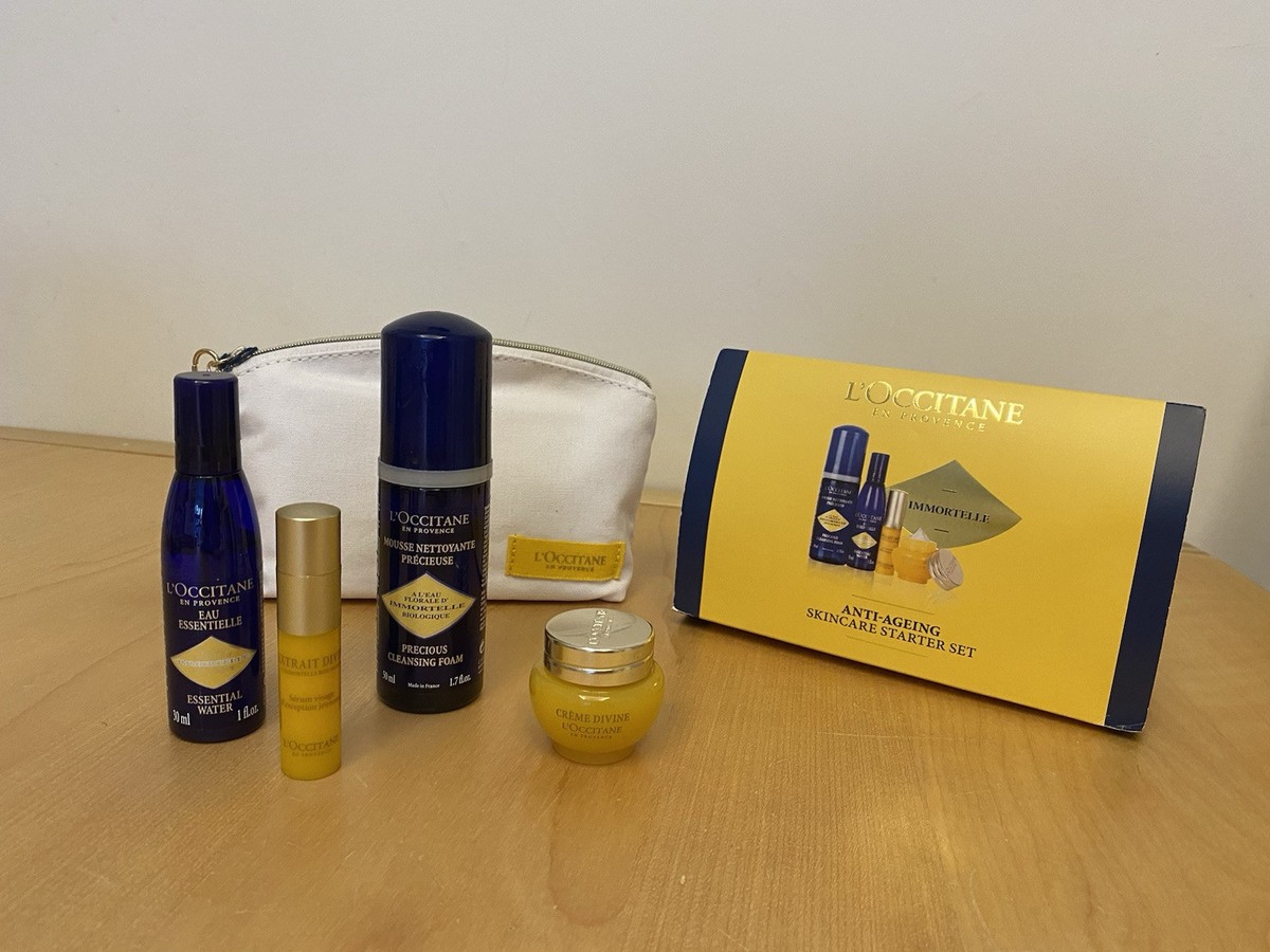 BRAND NEW L'Occitane Immortelle Anti-Ageing Skincare Starter Kit