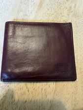 Burgundy Calf Leather Men’s Wallet/card Holder