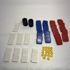 Vintage 1965 Tupperware Tupper Toys Build O Fun Plastic Sliding Pieces 148 Pcs