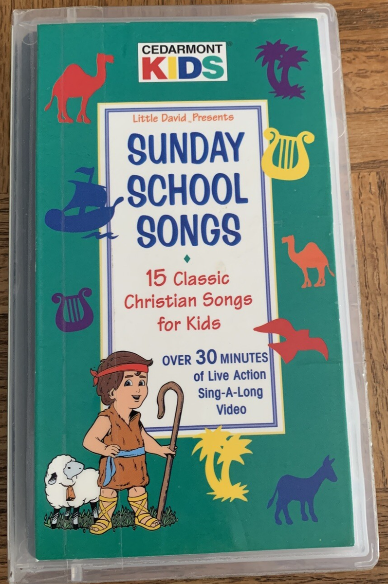Cedarmont Kids Sunday School Songs(VHS 1996)TESTED-RARE VINTAGE