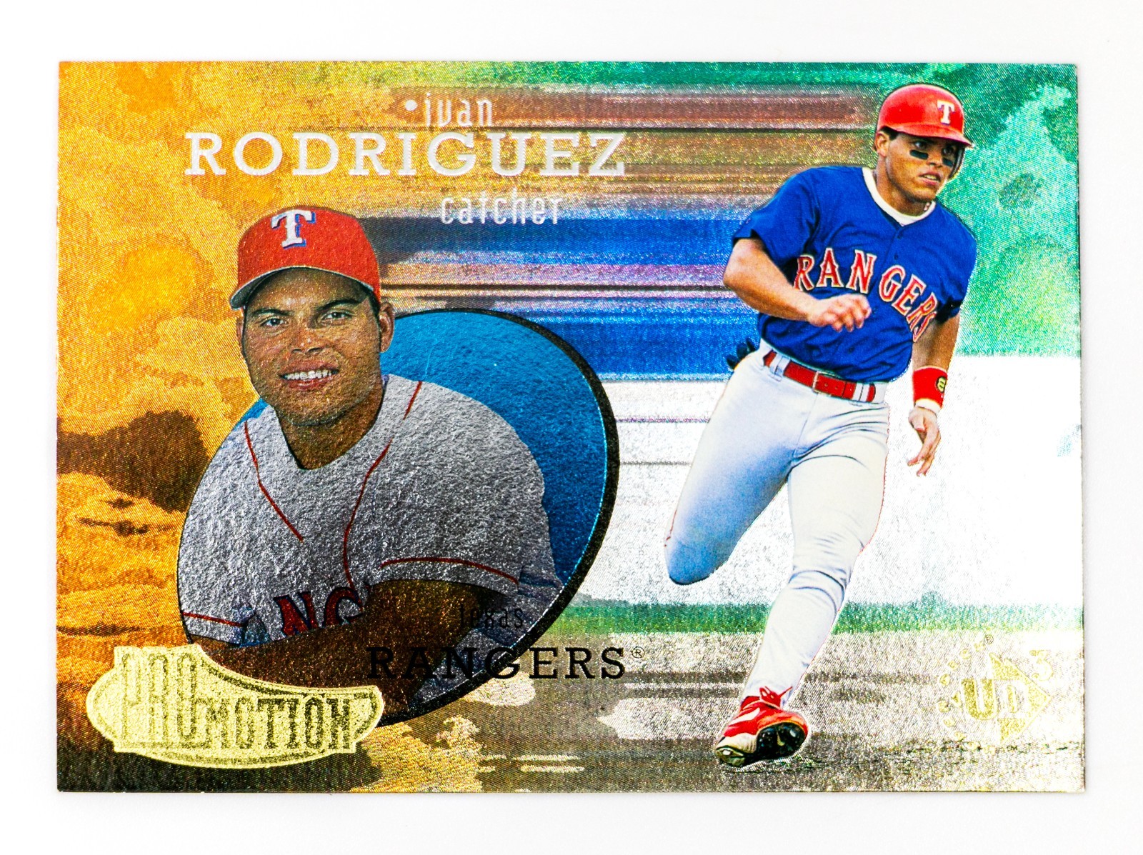 Ivan Rodriguez #28 (1997 Upper Deck UD3) PROmotion, Texas Rangers, HOF
