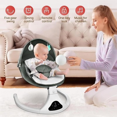 Baby Bouncer Electric Rocking Chair Portable Swing Seat for