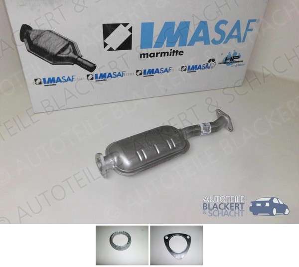 Imasaf Auspuff VorschalldäMpfer+Anbauteile FüR Opel Calibra A Vectra A+Cc 2.0I-image