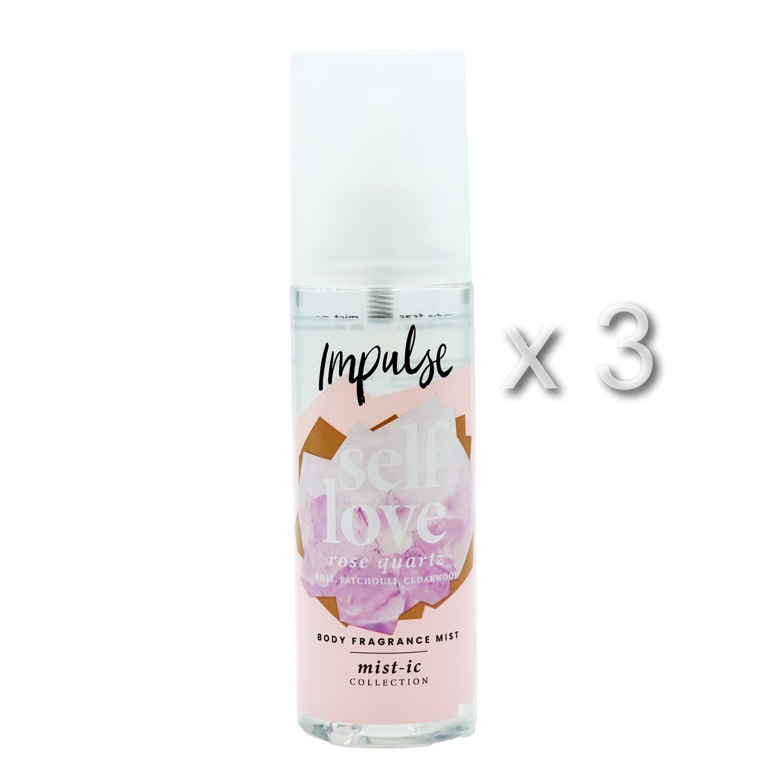 Impulse self love rose quartz mist-ic collection 150ml - Pack of 3 - Image 2