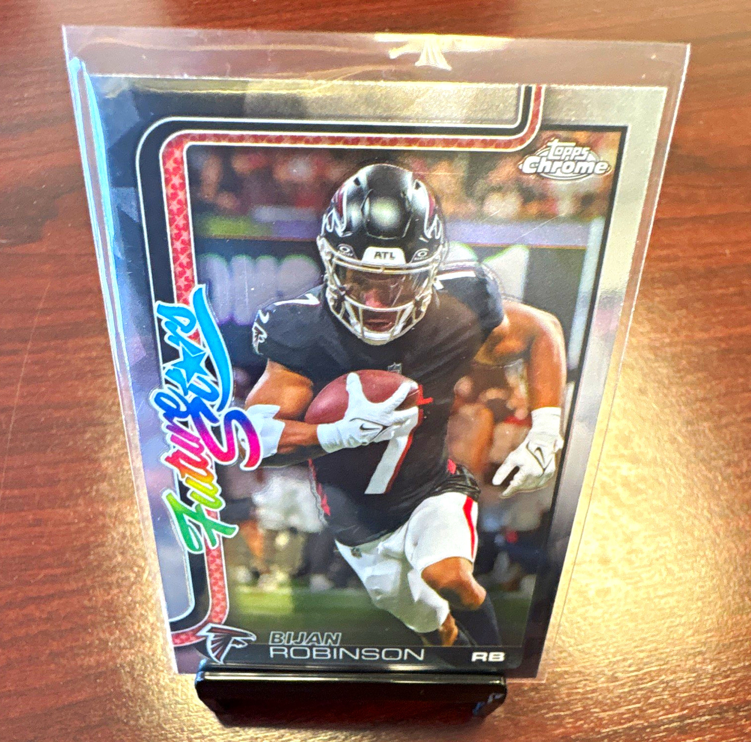 Topps 2025 Topps Chrome Future Stars Bijan Robinson Insert #FS-9 Falcons