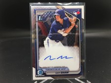 Sam Shaw 2024 Bowman Chrome Auto CPA-SS Blue Jays 1st (A)