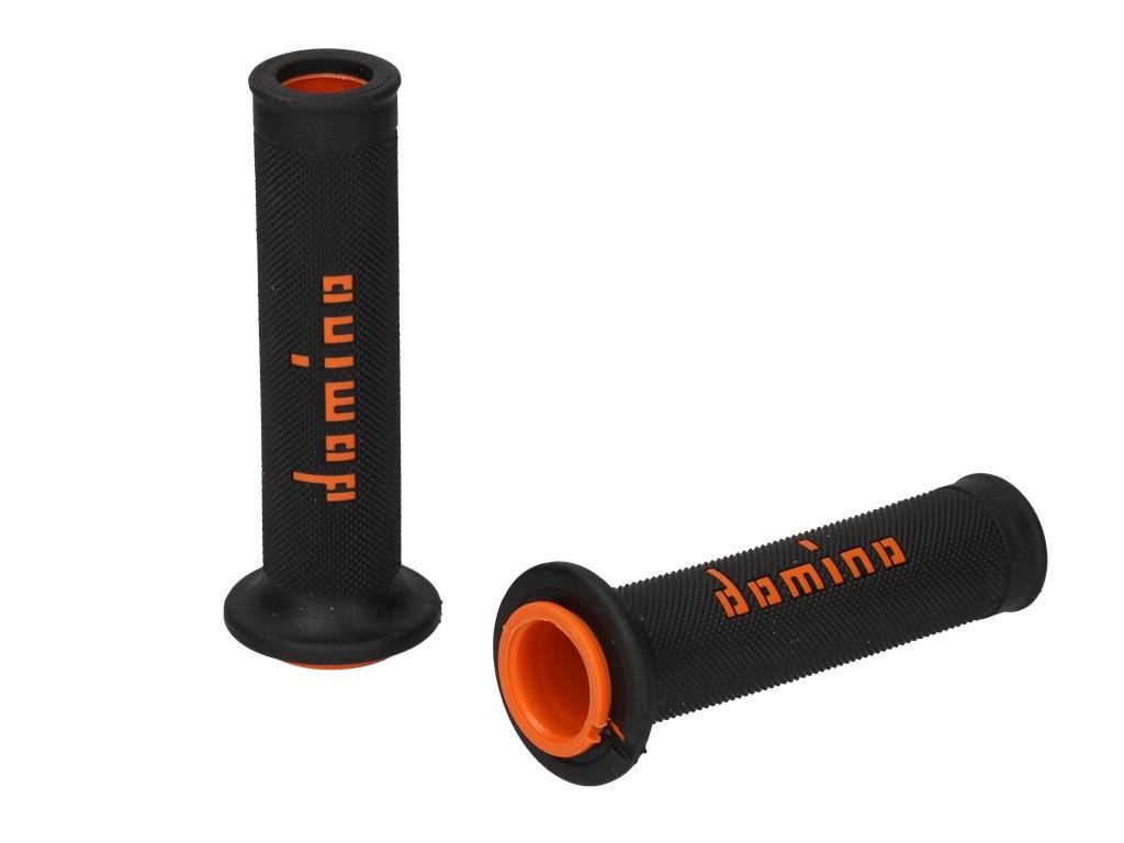 Domino Xtreme Handlebar Grips Open Black/Orange