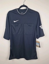 Nike Dry Referee II Shirt S/S - Black/White Mens Medium 