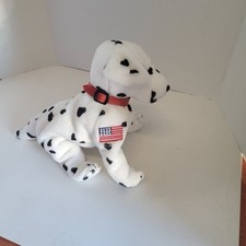 TY Beanie Baby - RESCUE - the FDNY Dalmatian Dog Tags Beanie Babies USA Flag