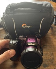 Nikon COOLPIX B500 16.0MP Digital Camera  Case - Plum, Tested  Working