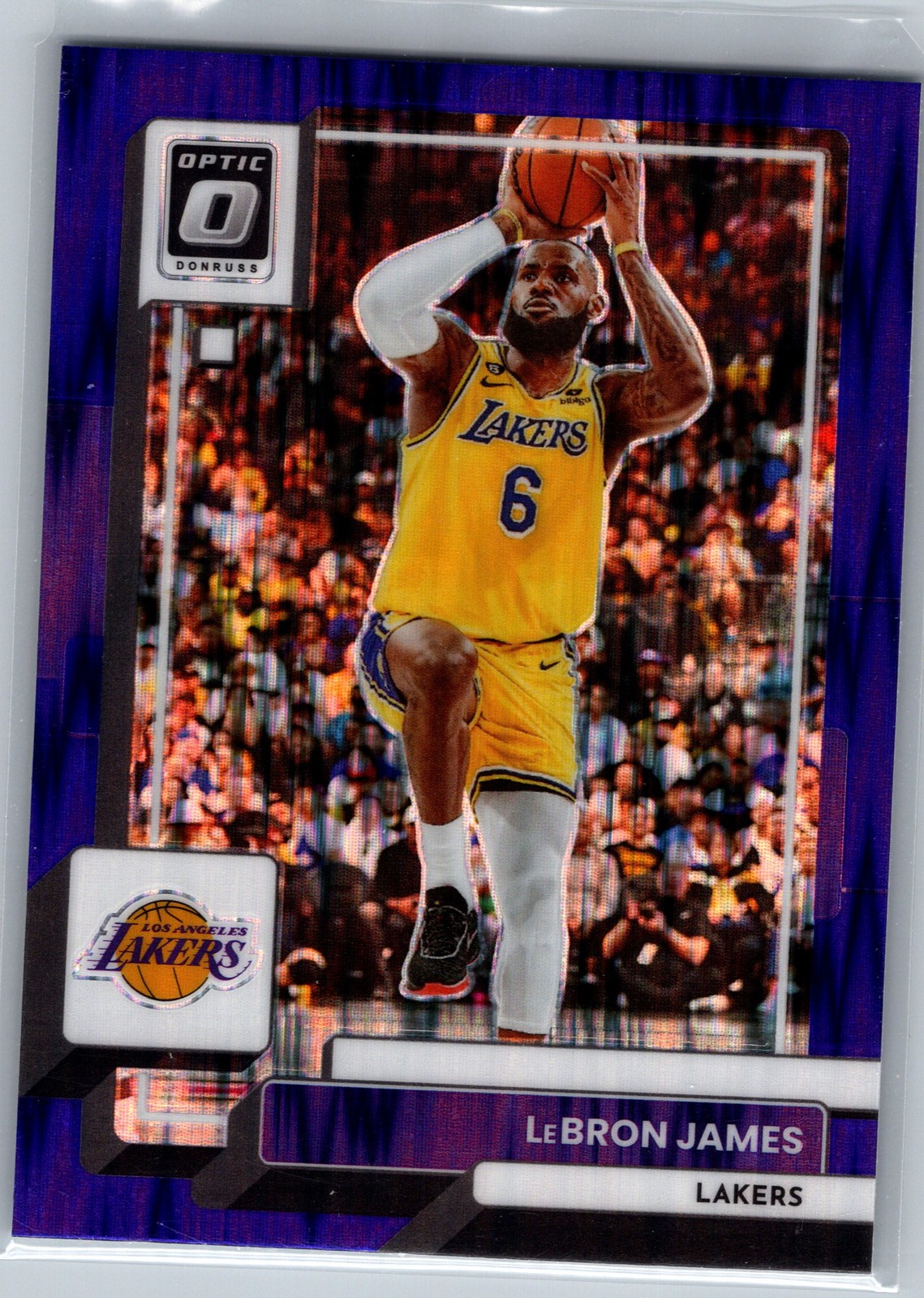 2022-23 Donruss Optic #116 LeBron James Purple Shock