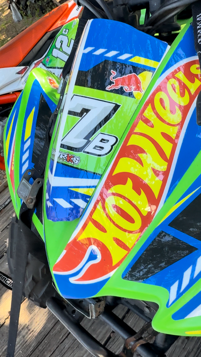 Kawasaki KFX 90 ATV Graphics Kit 2007–2021 Custom Number Name