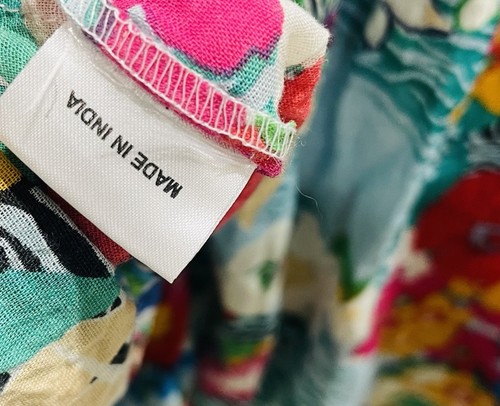 RUBY YAYA Floral Colourful 100 % Cotton Dress XL - Picture 6 of 6