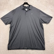 Callaway Golf Shirt Mens Size XXL Gray Short Sleeve Polo Performance Opti Dri
