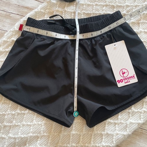 90 Degree by Reflex Girl's Shorts Black Built In Brief Size S (7-8) New - Picture 9 of 10