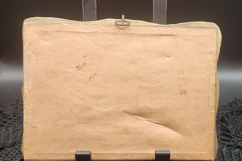 De colección Mid-Cent Tinta Sepia Paisaje Boceto Río Marisma Original 5x3.5" Marco Ornamentado Foto 2 de 4