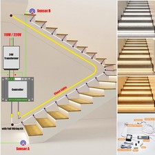 1-27 Steps LED Stair Light Strip Motion Senso...