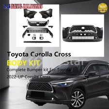 Front Bumper Cover Without Sensor Holes Fits 2022 2023 2024 Toyota Corolla Cross
