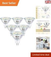 Replace 50W Halogen with Dimmable 6 Pack MR16 LED Bulbs - Eco-Friendly Lighting