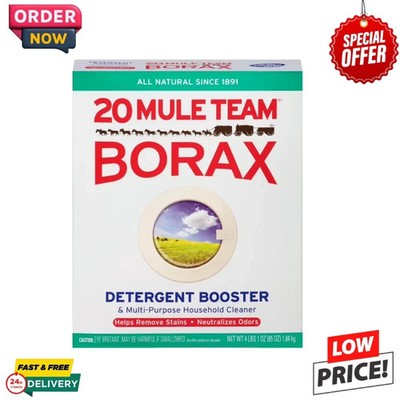 20 MULE TEAM Laundry Detergent All Natural Booster Multi Cleaner-65Oz