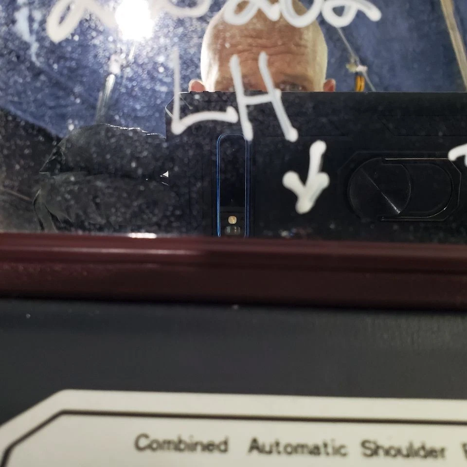 Chrysler Conquest 1987 OEM par de parasoles desgaste en tela en espejo retrovisor Foto 2 de 4