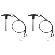 2Pcs T-Handle Quick Release Pin 3/8" x 2-9/16" (Dia x L) 304 Stainless Steel