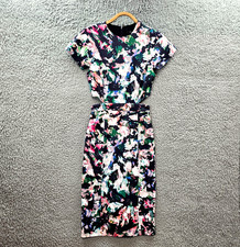 LIFEwithBIRD Womens Pnecil Dress Size 0 Multicoloured Stretch Knit Short Sleeve