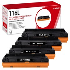 4 Pack MLT-D116L Toner Compatible for Samsung 116L Xpress SL-M2625 2875FW 2825DW