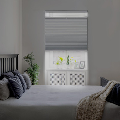 Dez Furnishings Cordless 1.5 Blackout Top Down Bottom Up Cellular Shade Energy