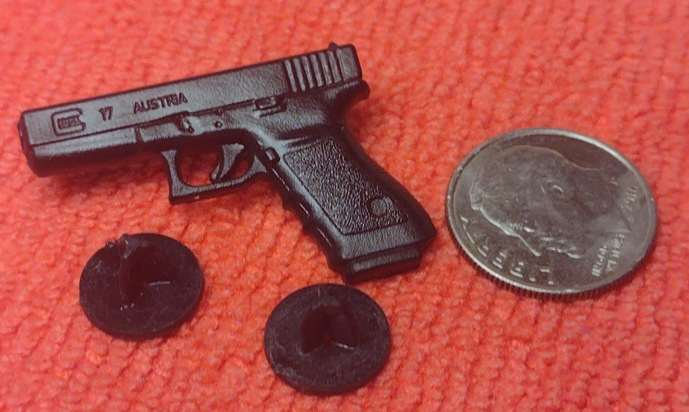 GLOCK 17 AUSTRIA 9X19 9MM Mini Firearm Handgun Polymer Pistol Hatpin SHOT-SHOW