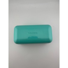 Tiffany Co Blue Hardshell Eyeglasses Sunglasses Case Glossy Signature Logo