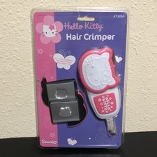 Vintage Hello Kitty Hair Crimper Straightener Flat Iron KT3056 Sanrio 2004 New