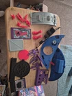Lot of Vintage 1990 TMNT Technodrome Playset Parts Playmates Toys