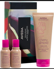 AVEDA Cherry Almond Softening Body Care Trio Set - Body Scrub, Wash  Lotion