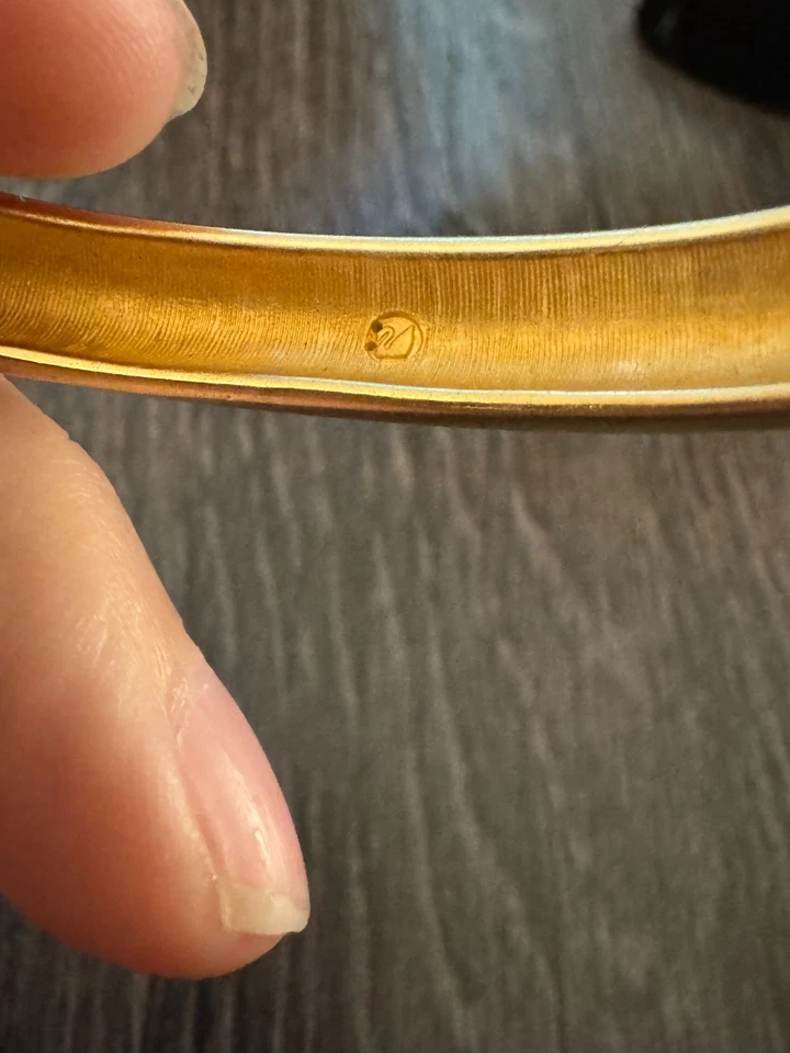 Collar y pulsera de oro Swarovski firmados estrella fugaz Foto 4 de 4