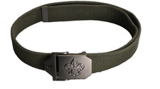 Boy Scouts of America Uniform Belt Mens Size 36 M/L Army Green Canvas Adjustable