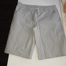 UpFashion Damen Bermuda Shorts grau Baumwolle...