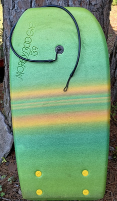 VTG 1982 Era Morey Boogie 139 Pro-Line Bodyboard w/ Leash Plug & Twin Morey Fins