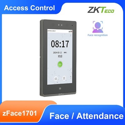 ZKTeco zFace1701 ID/IC/ADMS/WiFi 7in Screen Facial Recognition Time Attendance