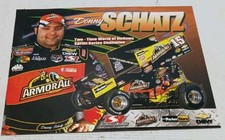 Tarjeta de héroe firmada por Donny Schatz #15 2008 8,5 X 11 Armorall