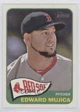 2014 Topps Heritage Edward Mujica #352 tw0