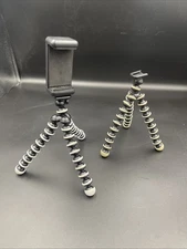 2 Octopus Flexible Tripod Stands w/Digital Camera /Phone Mount Only 1 Cold Shoe
