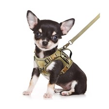Tactical Dog Harness Small, Military K9 Puppy Vest Harness and Leas... Fast Ship