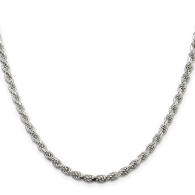 Sterling Silber Seil Kette Halskette, 4,25 mm