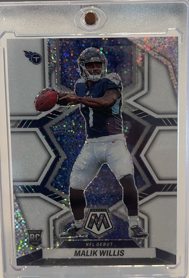 2022 Mosaic Malik Willis NFL Debut White Sparkle Prizm #272 SSP Rookie Dolphins!